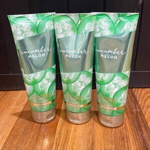 NEW Bath & Body Works Cucumber Melon 3 Piece CREAM SPRAY  Body Care Set
